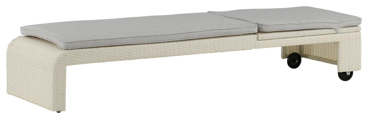 SONNENLIEGE 60/32/196 cm  - Weiß, KONVENTIONELL, Kunststoff (60/32/196cm) - Gardenson