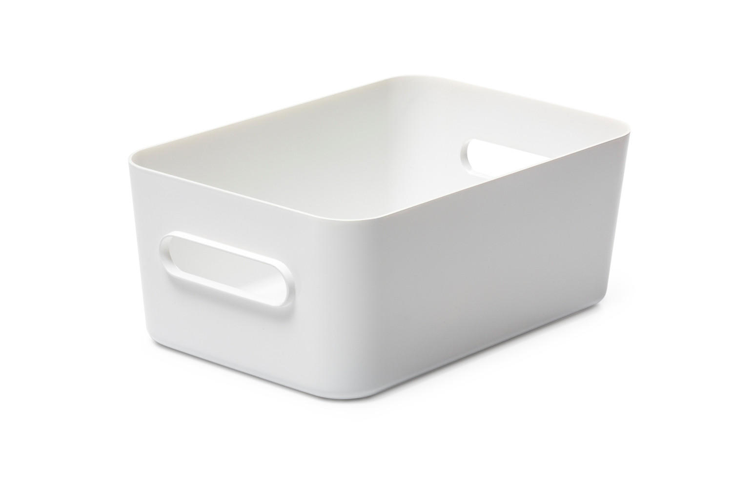 FÖRVARINGSLÅDA 29,5/19,5/12 cm   - vit, Basics, plast (29,5/19,5/12cm) - Smart Store