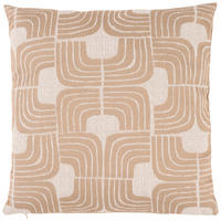 ZIERKISSEN  45/45 cm   - Beigebraun, Basics, Textil (45/45cm) - Novel