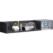 WANDBOARD in Anthrazit - Anthrazit, Design, Glas/Holzwerkstoff (100/17,6/21,9cm) - Xora