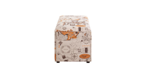 TRUHENBANK in Textil, Holzwerkstoff 65/42/40 cm - Multicolor, Basics, Holzwerkstoff/Textil (65/42/40cm) - Carryhome