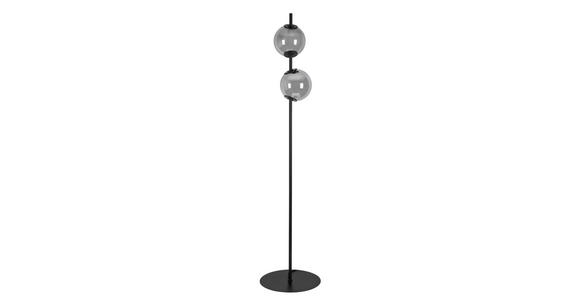 LED-STEHLEUCHTE 34/168 cm    - Chromfarben/Schwarz, Design, Glas/Kunststoff (34/168cm) - Dieter Knoll