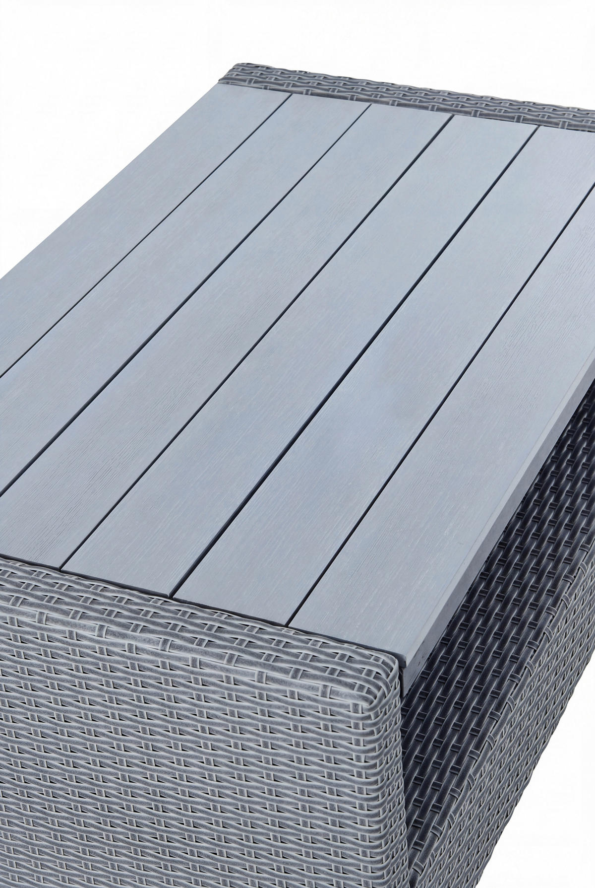 LOUNGE GARNITURA   metal, plastika, tekstil  siva    - siva, Moderno, metal/tekstil - Ambia Garden