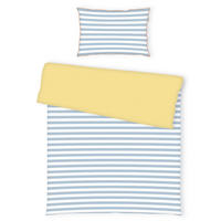 BABYBETTWÄSCHE Perkal 100/135 cm  - Gelb/Hellblau, Basics, Textil (100/135cm) - Tom Tailor