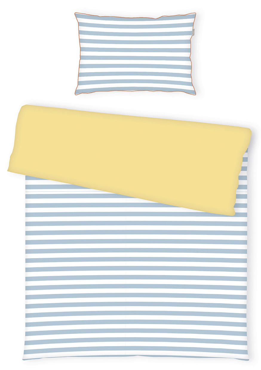 Tom Tailor Babybettwäsche Gelb, Hellblau 100x135 cm