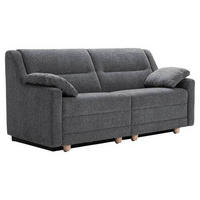 SCHLAFSOFA Chenille Dunkelgrau  - Dunkelgrau/Buchefarben, KONVENTIONELL, Holz/Textil (184/88/91cm) - Sedda