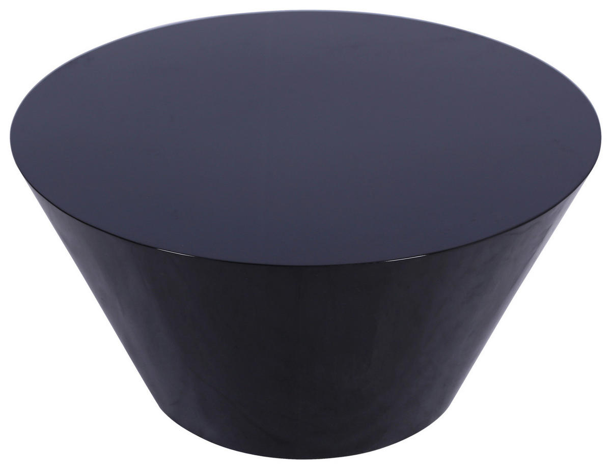COUCHTISCH 70/70/36 cm rund Schwarz Hochglanz  - Schwarz Hochglanz, Design, Holzwerkstoff (70/70/36cm) - Stylife