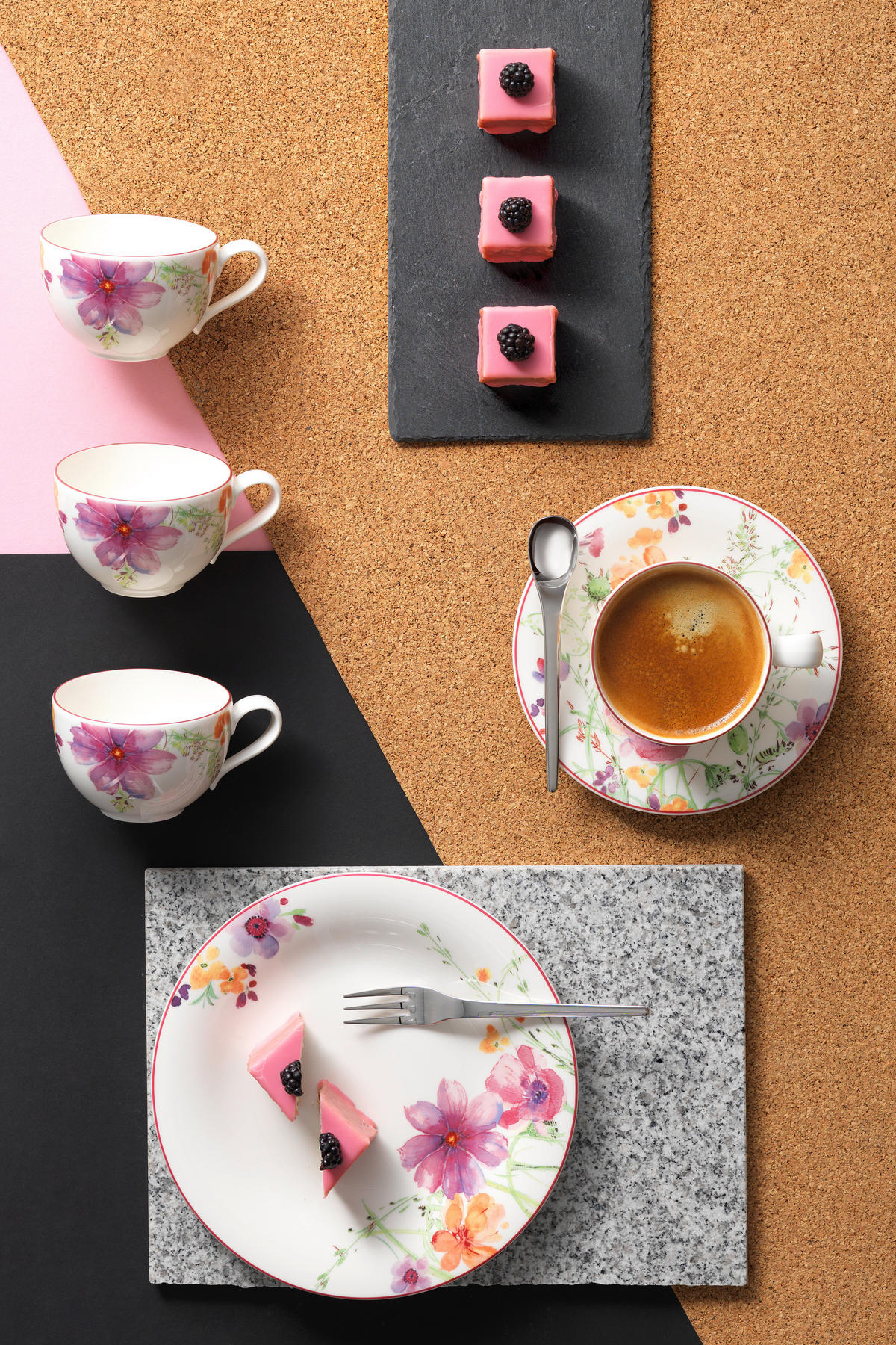 KÁVOVÝ SERVIS, 18-dielne, porcelán - viacfarebná, Basics, keramika (34/20/33cm) - Villeroy & Boch