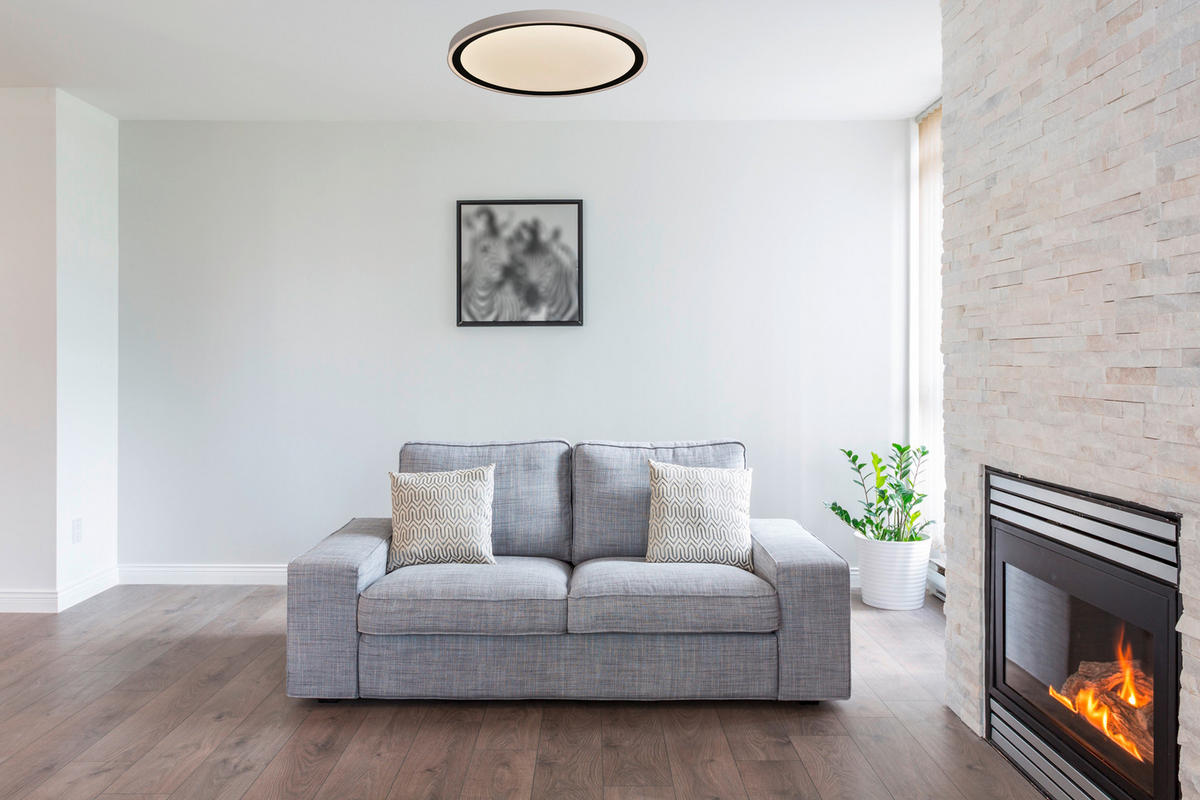 LED-DECKENLEUCHTE     - Schwarz, Konventionell, Kunststoff (6.5/37/37cm)