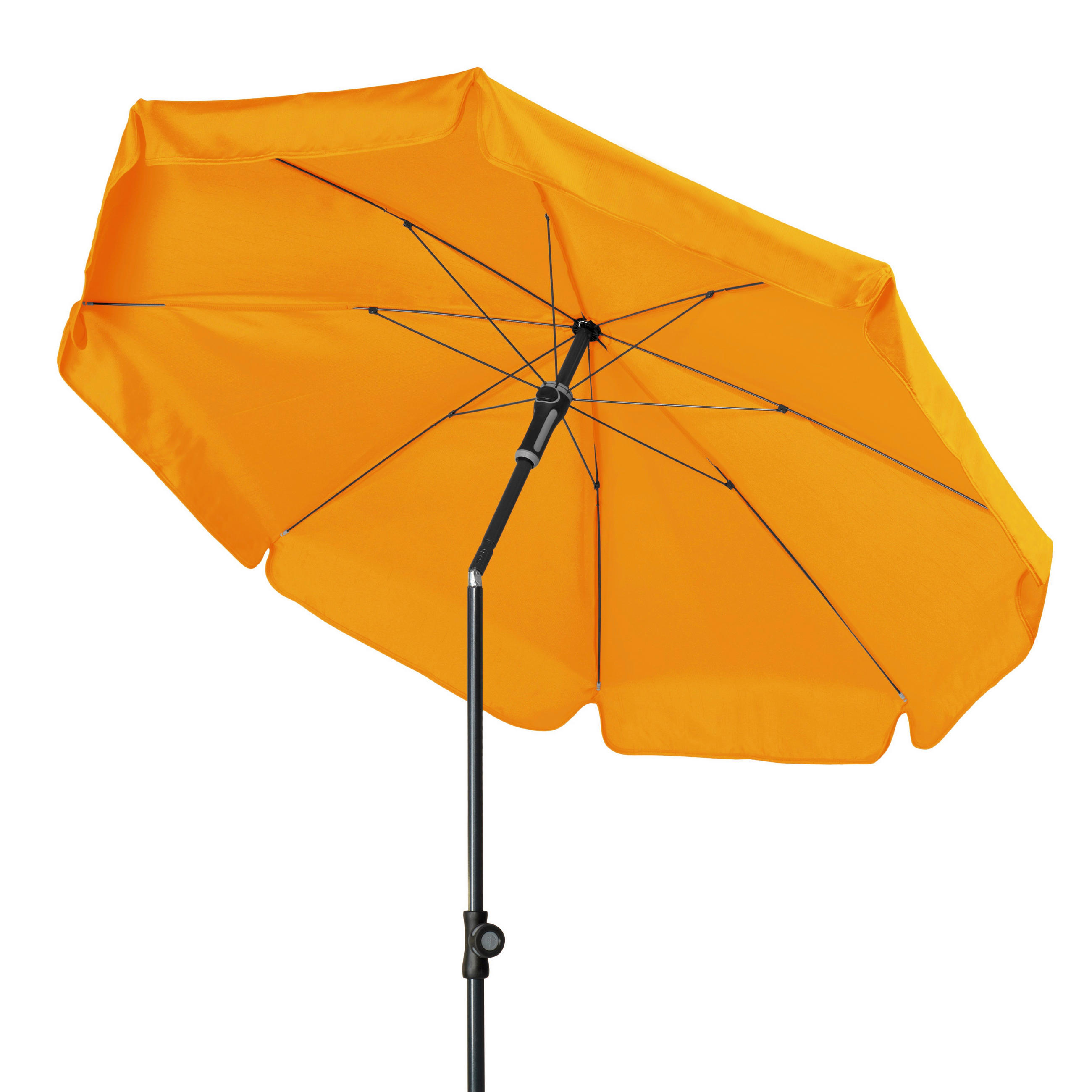 SONNENSCHIRM 150 cm   - Anthrazit/Orange, Basics, Textil/Metall (150cm) - Doppler