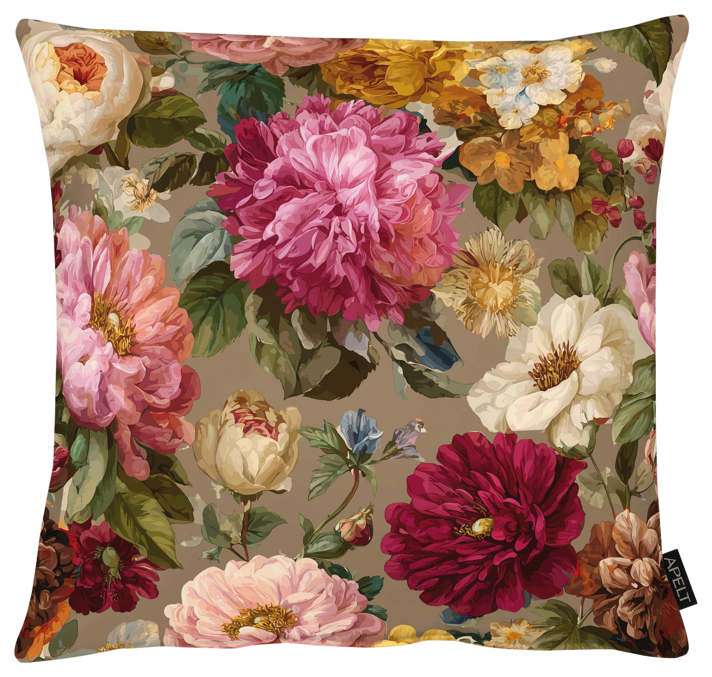 ZIERKISSEN   48/48 cm   - Multicolor/Braun, Basics, Textil (48/48cm) - Apelt