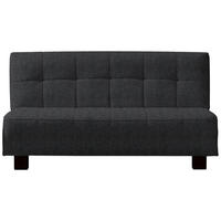 SCHLAFSOFA Dunkelgrau  - Dunkelgrau/Schwarz, Design, Textil/Metall (165/92/102cm) - Novel