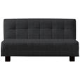 SCHLAFSOFA Juice in Dunkelgrau  - Dunkelgrau/Schwarz, Design, Textil/Metall (165/92/102cm) - Novel