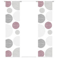 FLÄCHENVORHANG  3 Stück  halbtransparent   60/245 cm  - Bordeaux, Design, Textil (60/245cm)