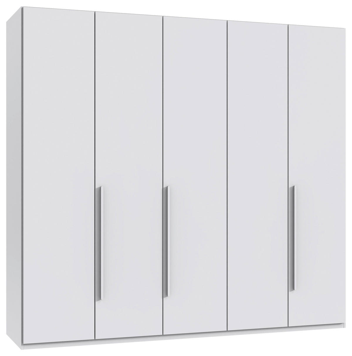 DREHTÜRENSCHRANK 5-türig Weiß  - Weiß, MODERN, Holzwerkstoff/Kunststoff (225/208/58cm) - Chameo