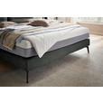 BOXSPRINGBETT 200/200 cm  in Dunkelgrau  - Dunkelgrau/Schwarz, Design, Textil/Metall (200/200cm) - Johann Jakob