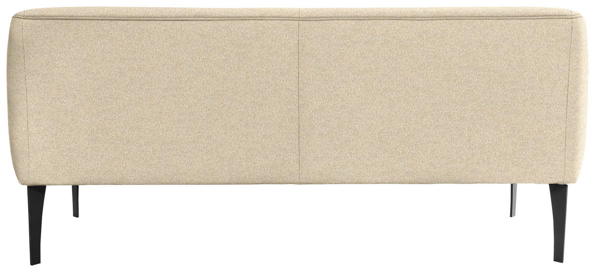SITZBANK 197/85/72 cm Velours Beige Metall  - Beige/Schwarz, KONVENTIONELL, Textil/Metall (197/85/72cm) - Moderano