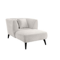 XXL-SESSEL in Bouclé Weiss  - Weiss/Schwarz, Modern, Holz/Textil (108/84/155cm) - MID.YOU
