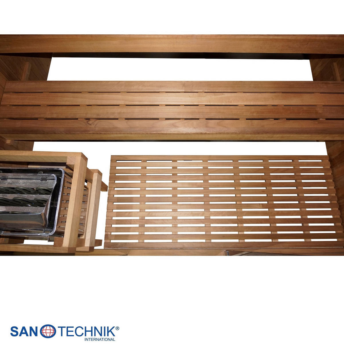 SAUNA für 4-5 Personen Kotka  - Naturfarben, KONVENTIONELL, Holz (200/150/190cm) - Sanotechnik
