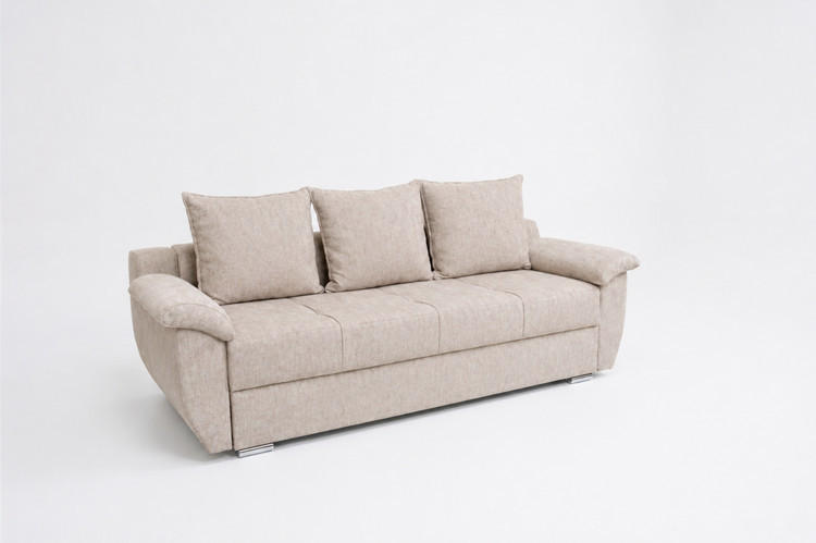 Canapea Extensibila, maro deschis - maro deschis, Design (240/74/75cm) - Carryhome