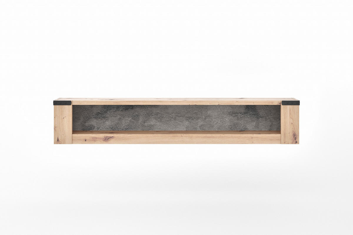 FÜGGESZTETT ELEM palaszürke, Artisan tölgy   - Artisan tölgy/palaszürke, Basics, faalapú anyag (160/29/23cm) - Hom`in