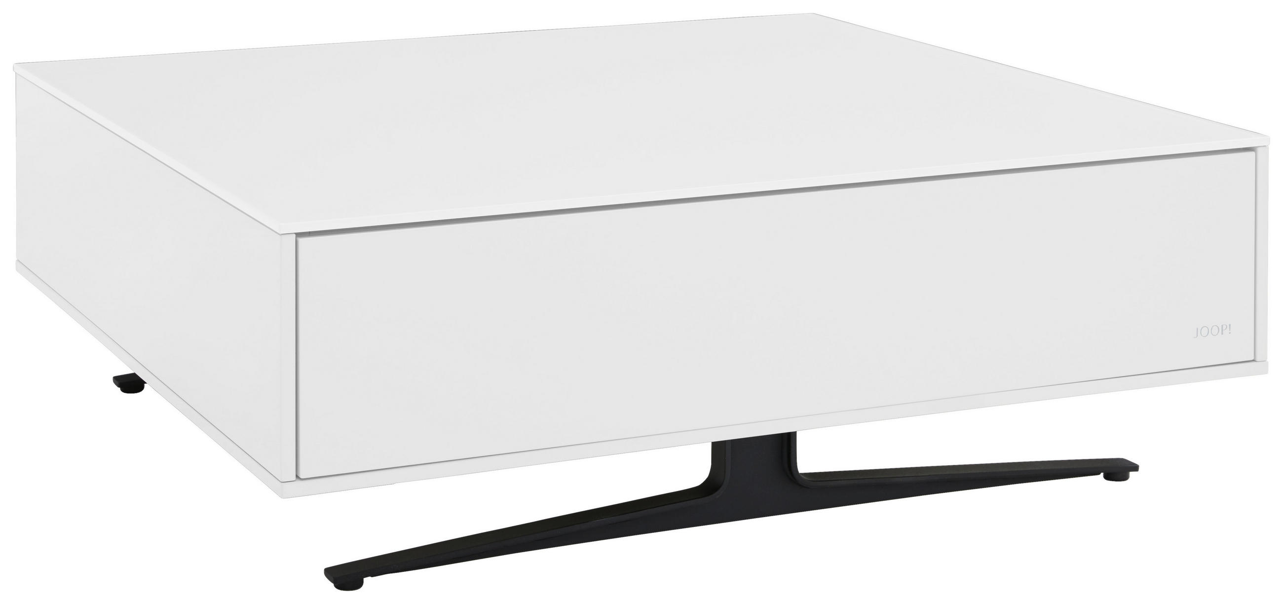 COUCHTISCH quadratisch Weiß 92,5/92,5/33,1 cm  - Weiß, Design, Glas/Metall (92,5/92,5/33,1cm) - Joop!