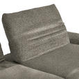 ECKSOFA  in Bouclé Graubraun  280/170-195 cm  - Graubraun/Schwarz, Design, Textil/Metall (280/170-195cm) - Dieter Knoll