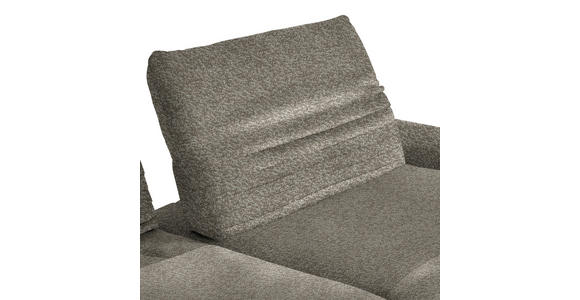 ECKSOFA  in Bouclé Graubraun  280/170-195 cm  - Graubraun/Schwarz, Design, Textil/Metall (280/170-195cm) - Dieter Knoll