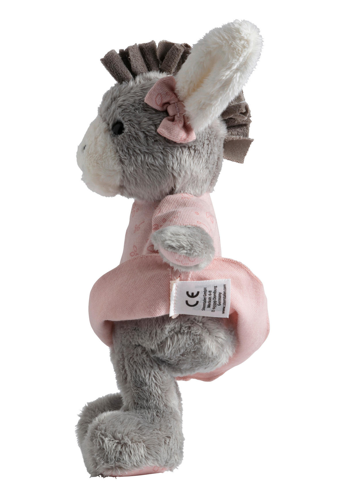 SPIELTIER - Hellrosa, Basics, Textil (20/10/7cm) - Sterntaler