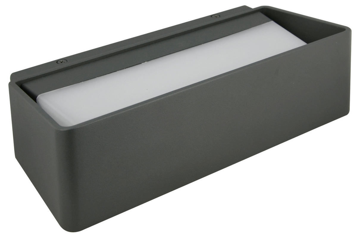 AUßENWANDLEUCHTE 7/24,8/11,7 cm   - Anthrazit, Design, Metall (7/24,8/11,7cm)