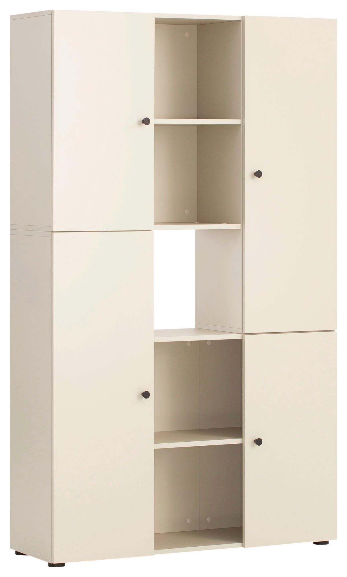 RAUMTEILER - Beige/Schwarz, Design, Holzwerkstoff/Kunststoff (104,3/106,2/33,1cm) - MID.YOU