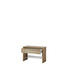 GARDEROBENBANK Eichefarben - Eichefarben/Alufarben, Design, Holzwerkstoff/Metall (75/53/35cm) - Carryhome