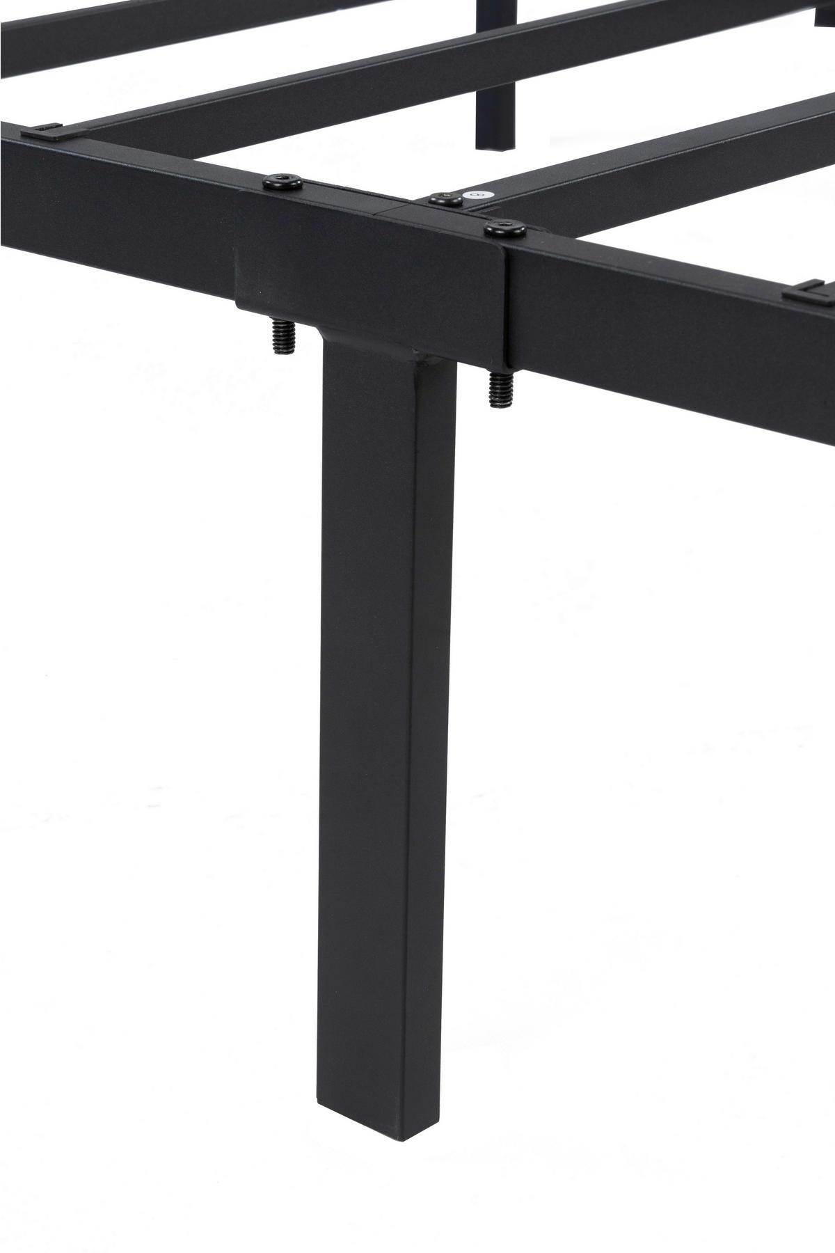 METALLBETT 90/200 cm  in Schwarz  - Schwarz, Basics, Metall (90/200cm) - Boxxx