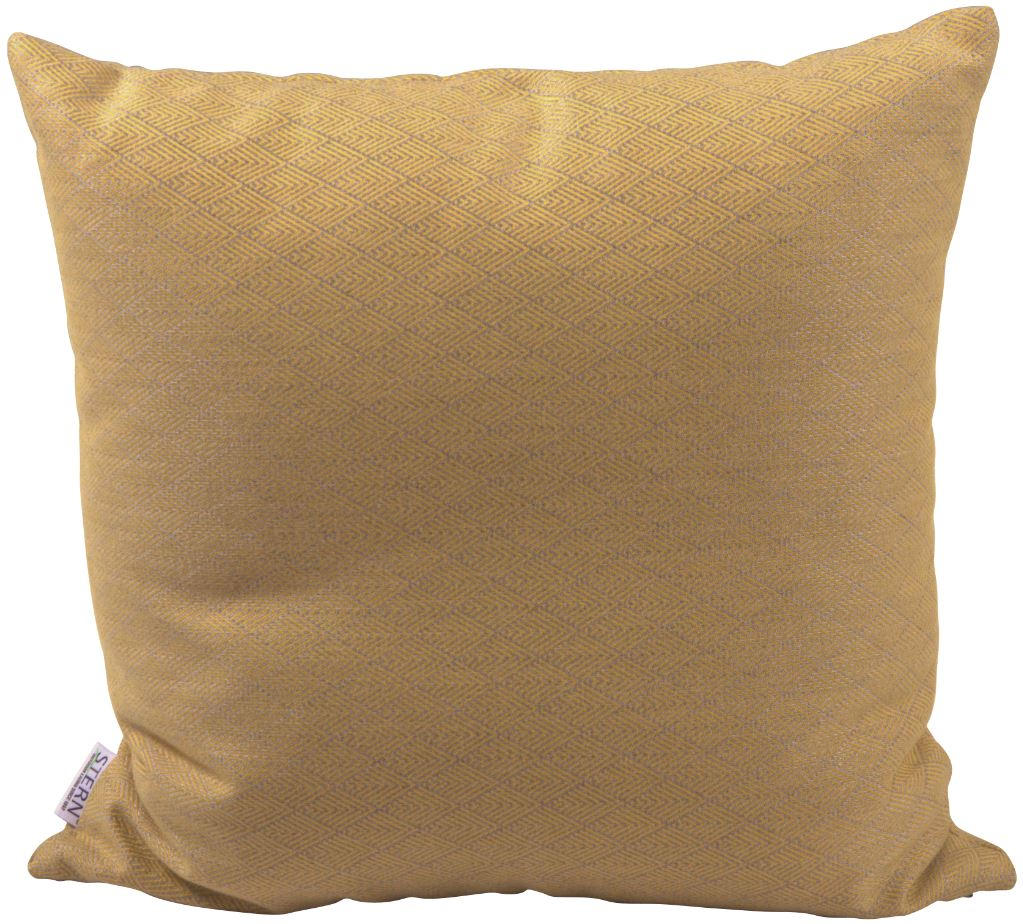 OUTDOOR-KISSEN Raute  - Gelb, Basics, Textil (55/55cm) - Stern