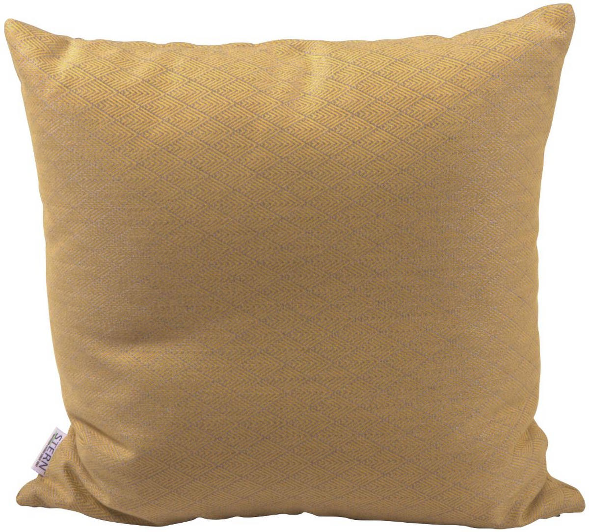 OUTDOOR-KISSEN Raute  - Gelb, Basics, Textil (55/55cm) - Stern