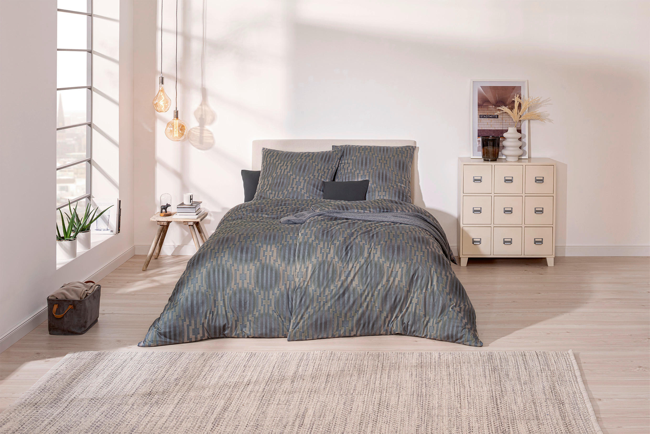 BETTWÄSCHE Jersey 135/200 cm  - Grau, Basics, Textil (135/200cm) - Estella