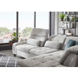 ECKSOFA inkl. Funktionen Blau, Grau Chenille  - Blau/Schwarz, KONVENTIONELL, Textil/Metall (281/200cm) - Carryhome