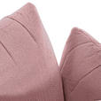 BIGSOFA in Plüsch Rosa  - Schwarz/Rosa, KONVENTIONELL, Kunststoff/Textil (240/78/107cm) - Carryhome
