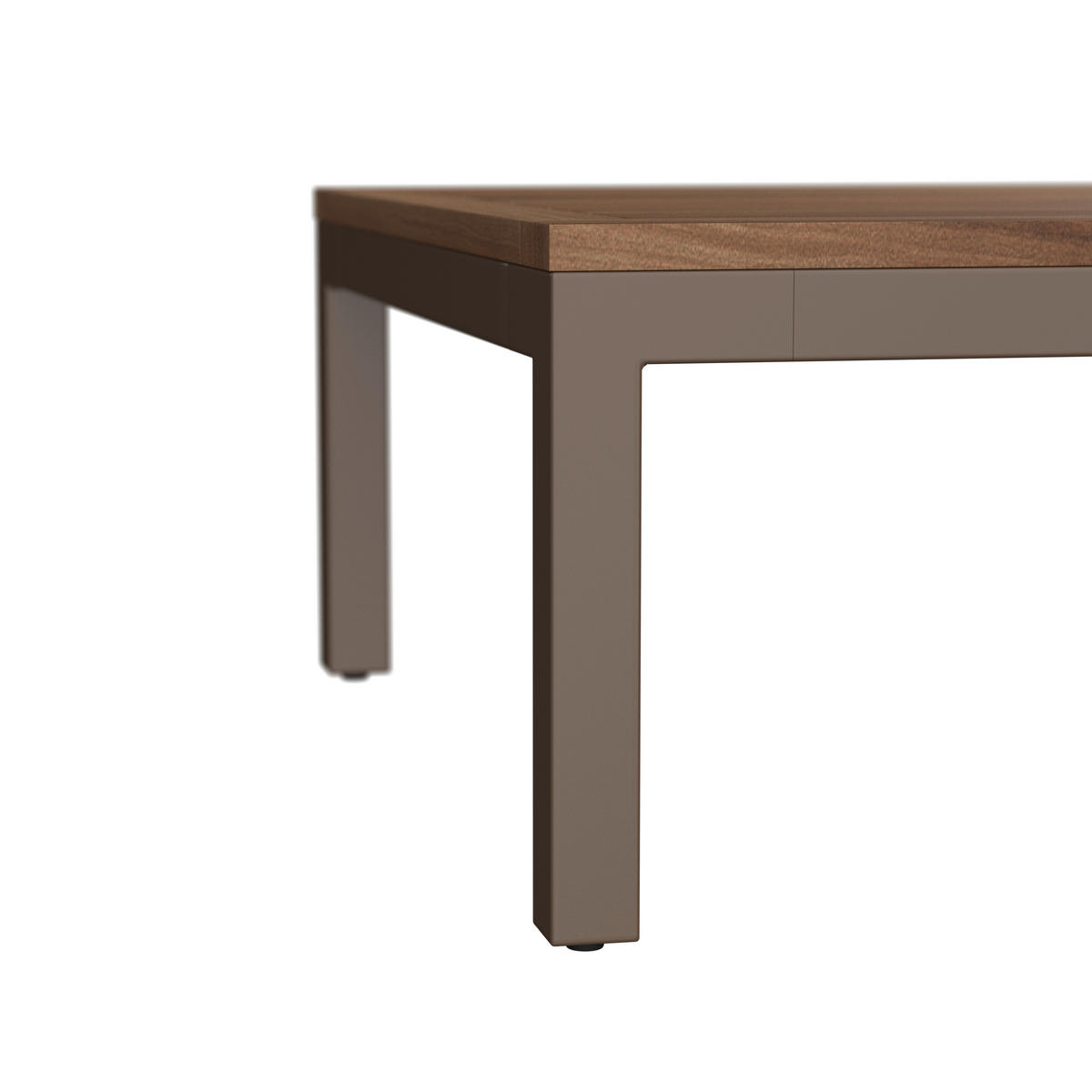 LOUNGEGARNITUR  138/207 cm  Akazie vollmassiv Stahl  - Naturfarben/Braun, MODERN, Holz/Metall (138/207cm) - Ambia Garden