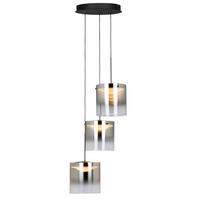 ZÁVĚSNÉ LED SVÍTIDLO, 40/180 cm  - černá, Design, kov/sklo (40/180cm) - Dieter Knoll