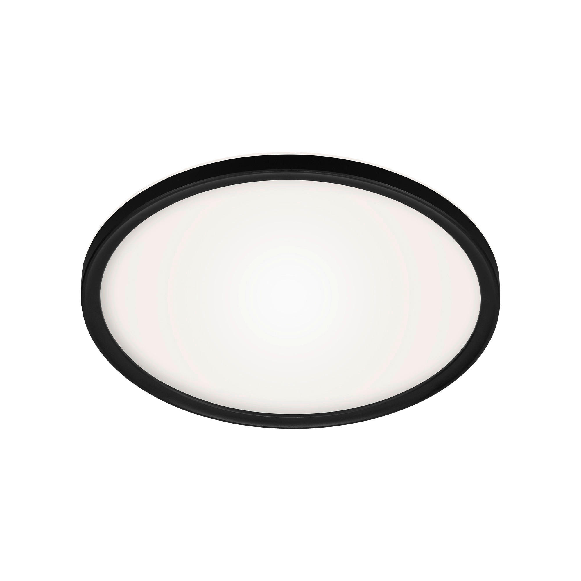 LED-PANEEL Slim 29,3/2,8 cm - Schwarz, Basics, Kunststoff (29,3/2,8cm)