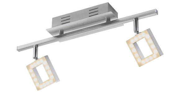 LED-STRAHLER 44,5/8/19 cm - Alufarben/Nickelfarben, Basics, Kunststoff/Metall (44,5/8/19cm) - Novel