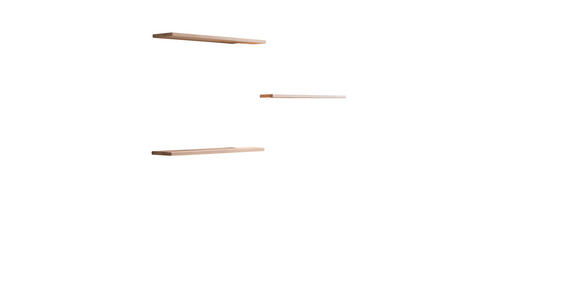 WANDBOARDSET 3-teilig Holz Eiche massiv Eichefarben  - Eichefarben, Design, Holz (85/20/2,5cm) - Moderano