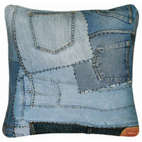 KISSENHÜLLE 50/50 cm  - Blau, Design, Textil (50/50cm) - Zoeppritz