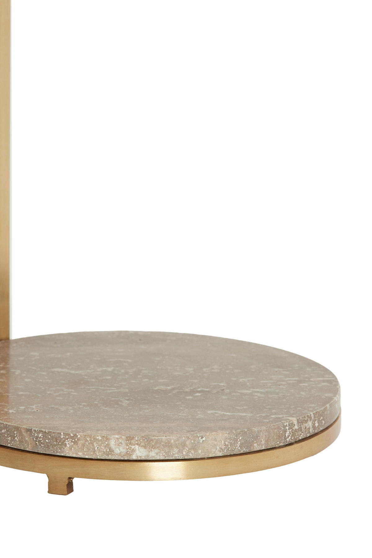 BEISTELLTISCH 26/26/76 cm LEDA Braun, Bronzefarben rund  - Braun/Bronzefarben, Trend, Stein/Metall (26/26/76cm) - Light & Living