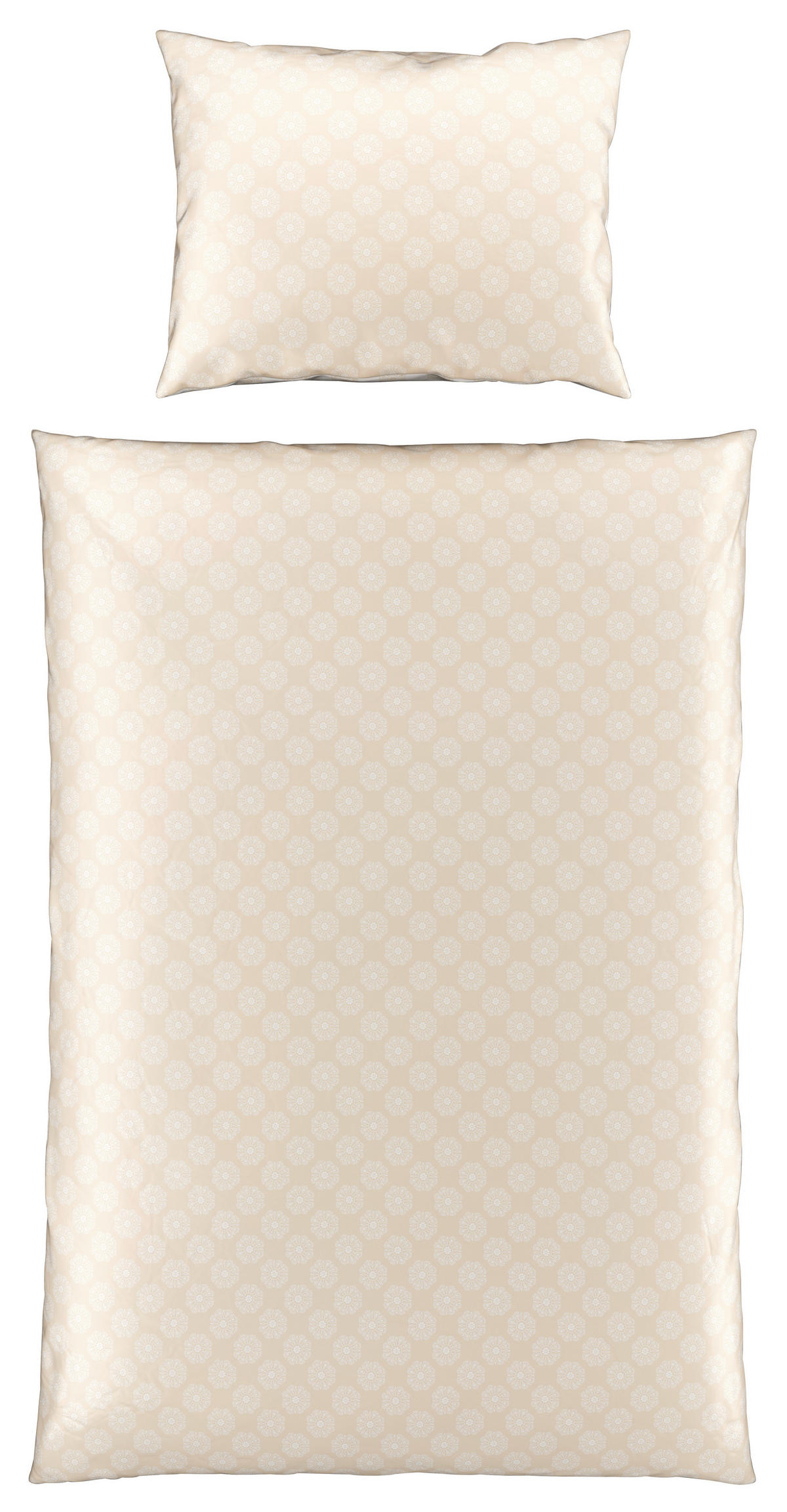 OBOJSTRANNÁ POSTEĽNÁ BIELIZEŇ, satén, béžová, 140/200 cm - béžová, Konventionell, textil (140/200cm) - Esposa