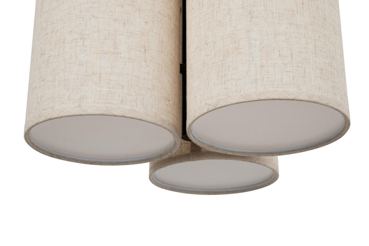 HÄNGELEUCHTE 37/120 cm   - Beige, Design, Kunststoff/Textil (37/120cm) - Collet's Monde