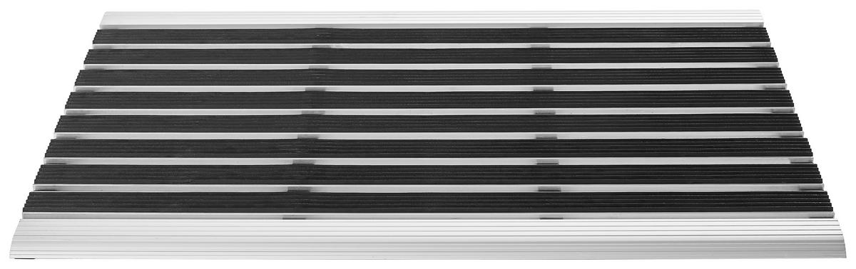 DVEŘNÍ ROHOŽKA, 40/60 cm - černá/barvy stříbra, Konvenční, kov/plast (40/60cm) - Esposa