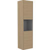MIDISCHRANK 40/132/30 cm  - Eichefarben, MODERN, Glas/Holzwerkstoff (40/132/30cm) - MID.YOU