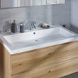 BADEZIMMER  in 105 cm  - Eichefarben, Design, Glas/Holz (105cm) - Novel